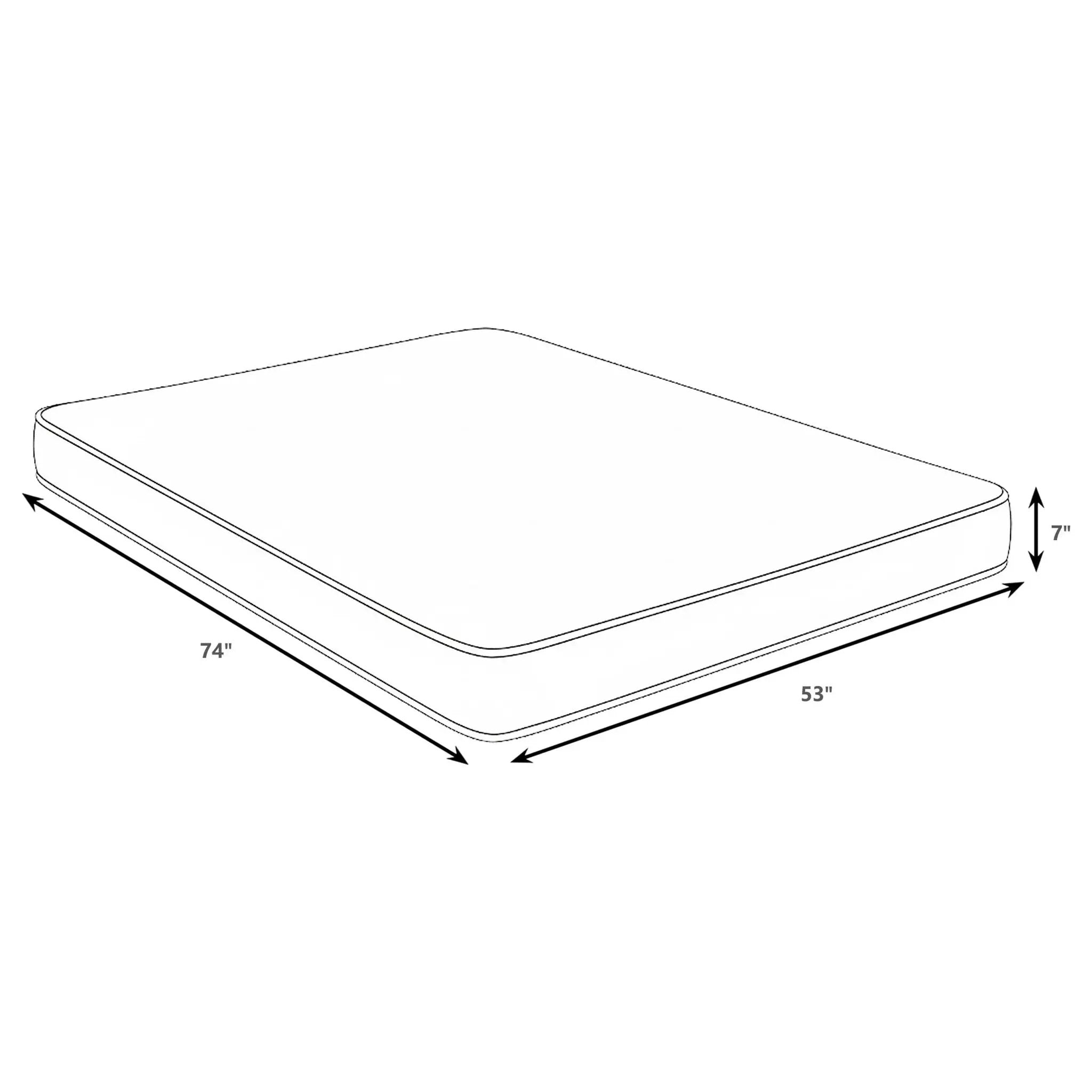 Kenyon 7-inch Full Bamboo Cover Firm Foam Mattress by Unique Piece Furniture