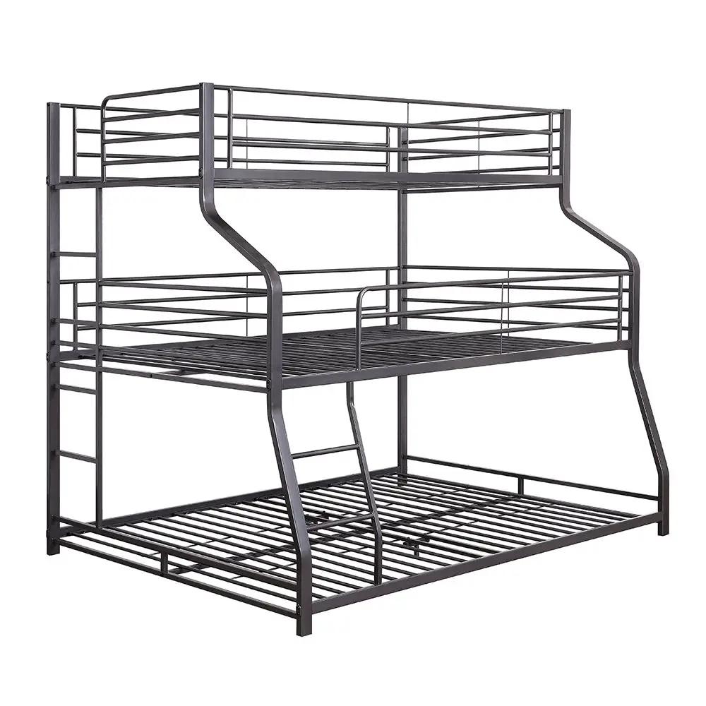 Caius II - Twin Over Full/Queen Bunk Bed - Gunmetal by Unique Piece Furniture