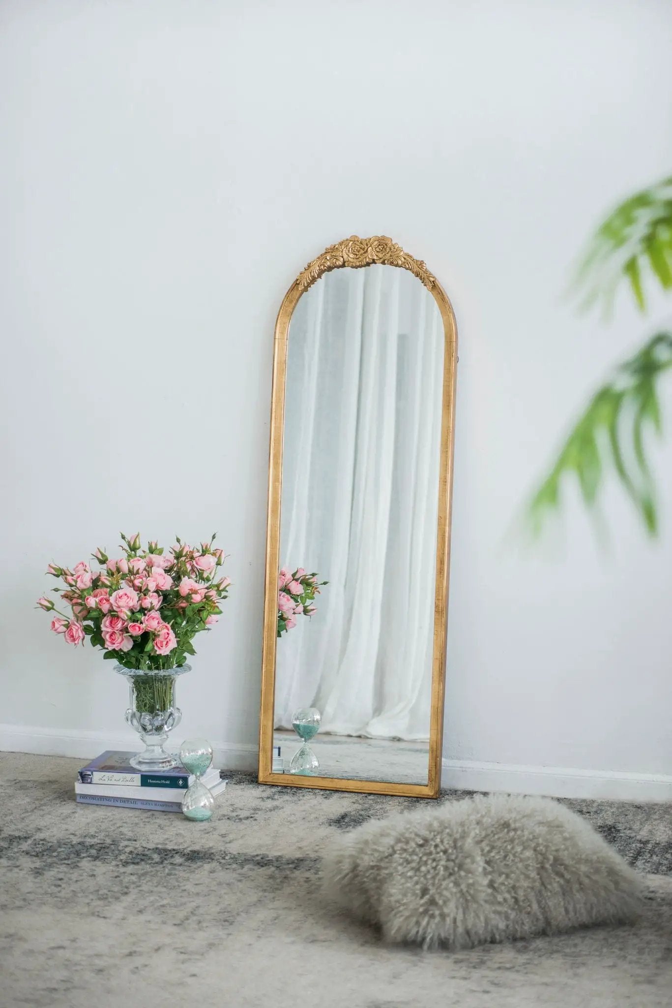 Wood Floor Mirror, Full Body Mirror Dressing Make Up Mirror For Bathroom by HouseOfZazla