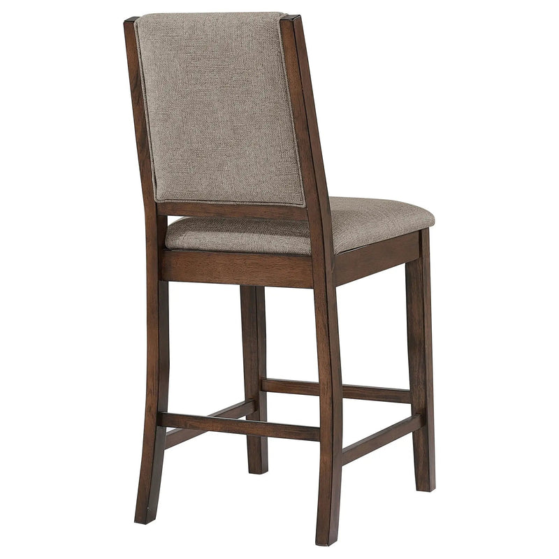 Allen - Upholstered Counter Chair (Set of 2) - Oak by HouseOfZazla