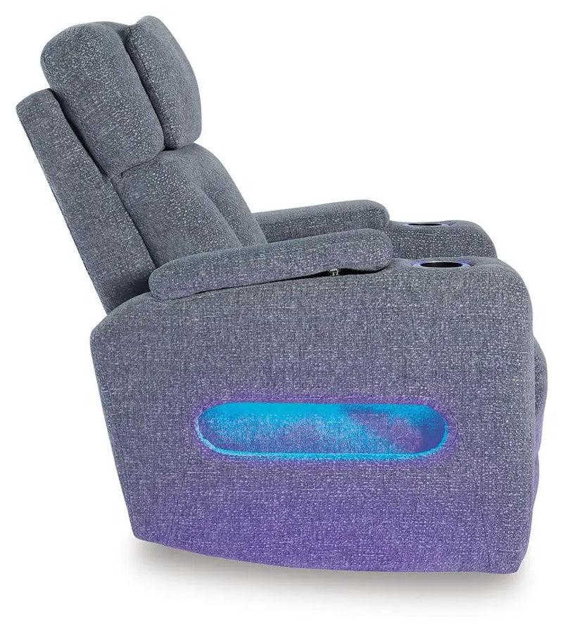 Studio Cave - Power Recliner - Steel by Unique Piece Furniture