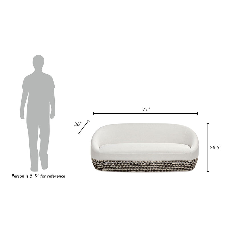 Willow - Upholstered Patio Deep Seating Sofa by HouseOfZazla