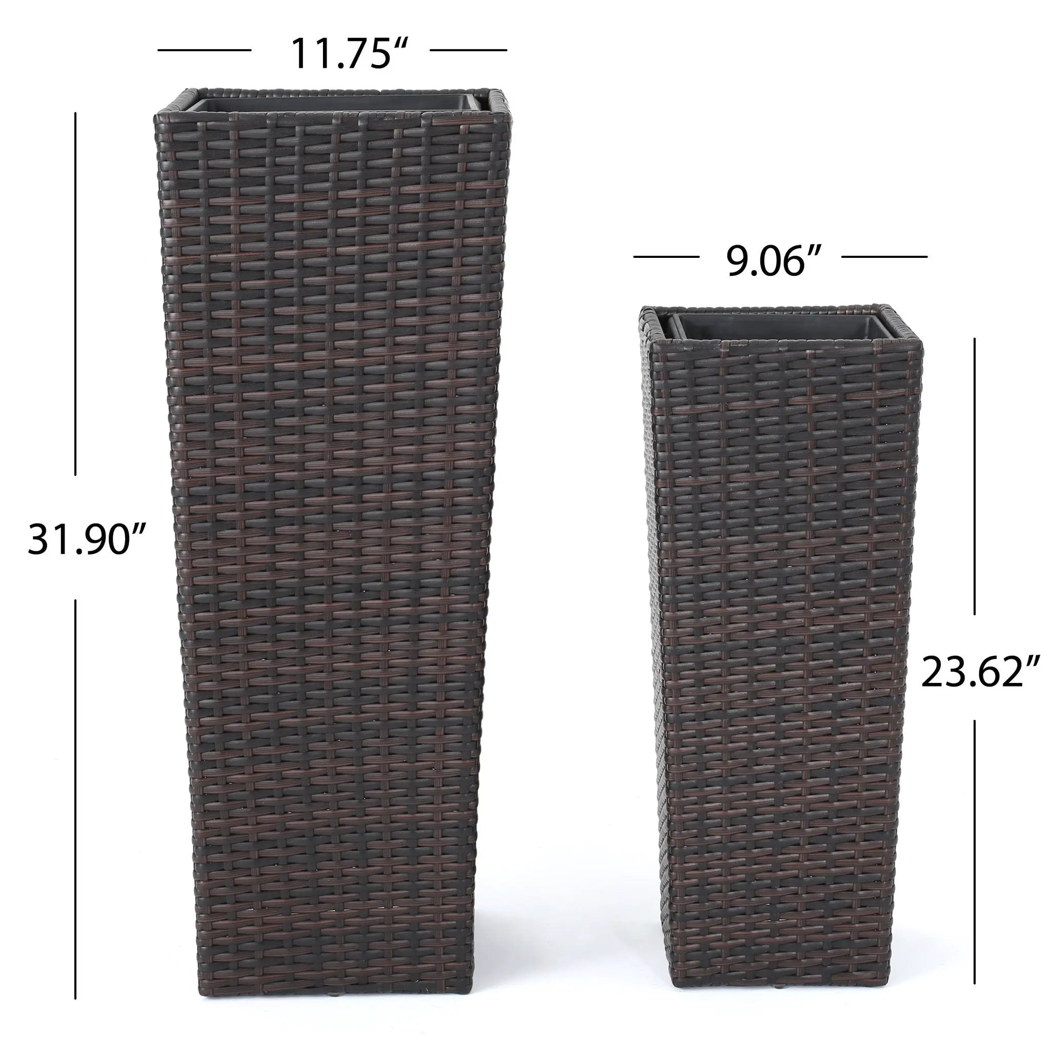 Rattan Flower Pot - Brown by HouseOfZazla