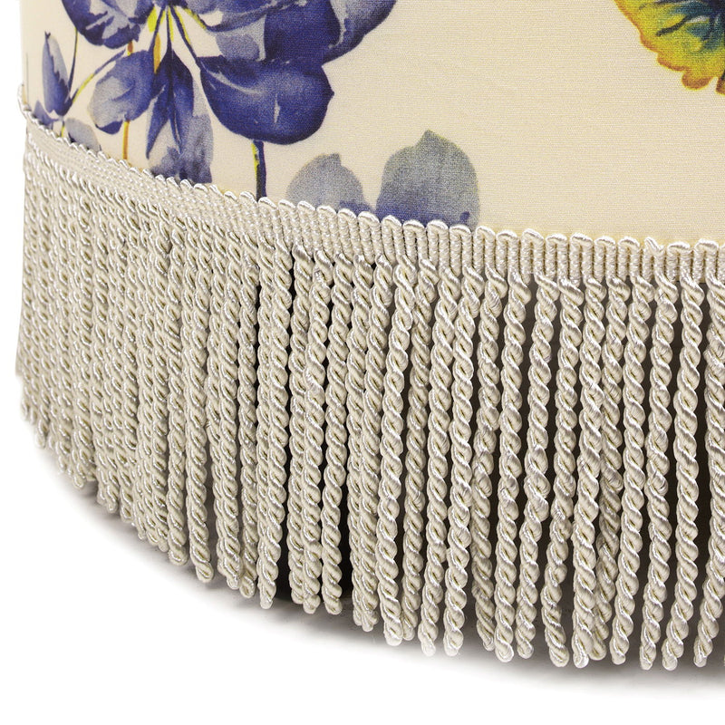 Yolanda - Round Upholstered Accent Ottoman by HouseOfZazla