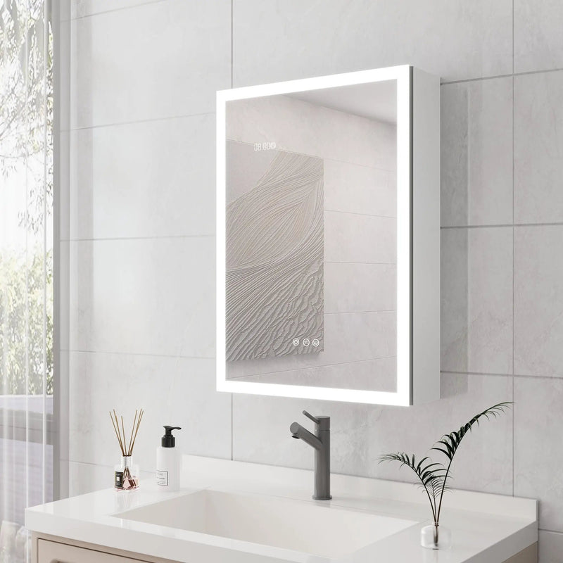 Bathroom Medicine Cabinet With Lights, LED Medicine Cabinet With Mirror, Lighted Medicine Cabinet With Defogger by Unique Piece Furniture