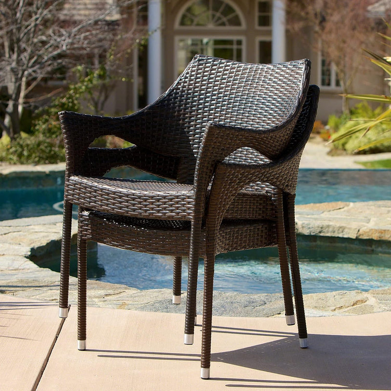 Outdoor Resin Chair with Weather Resistant Stackable Design - Outdoor, photo 2 of 9