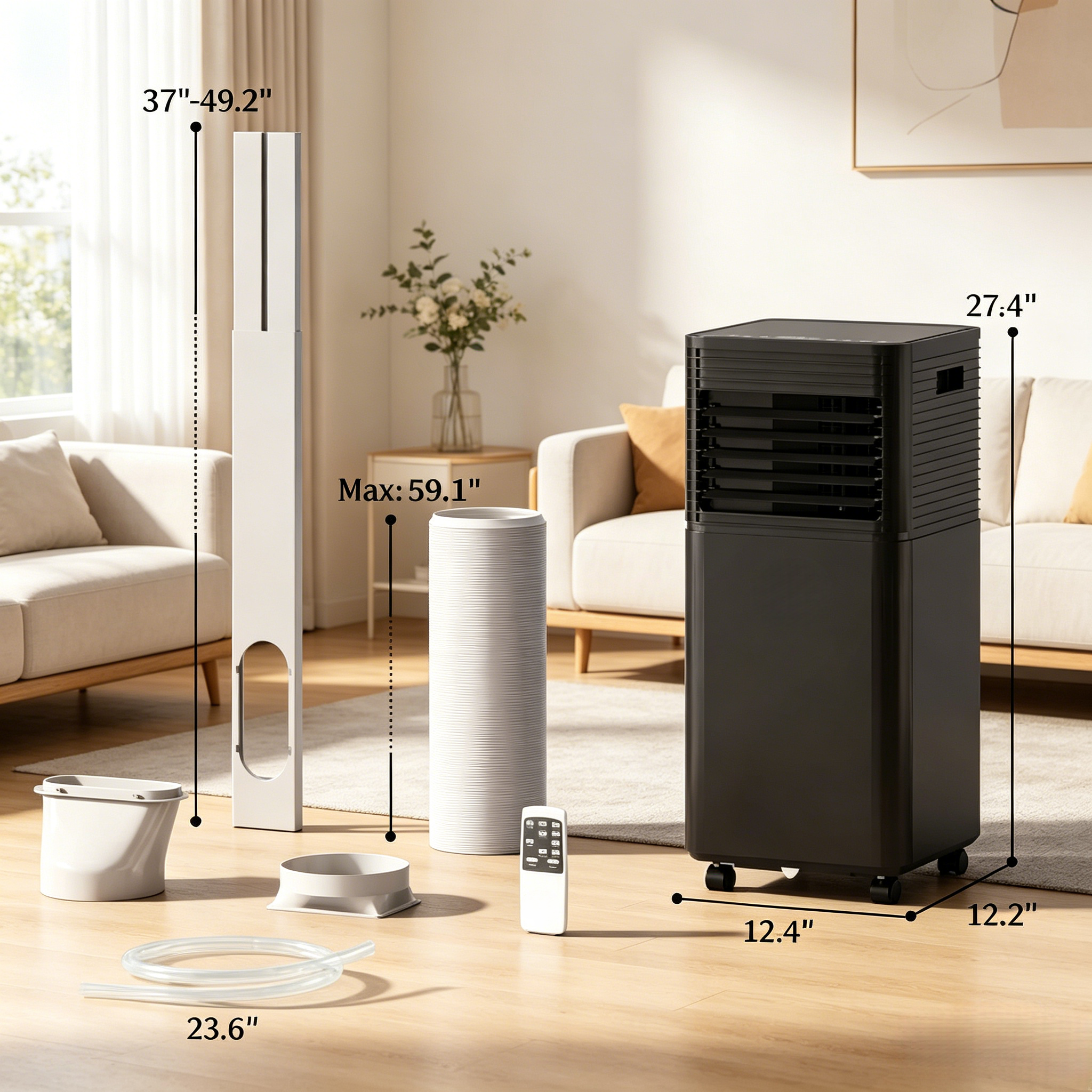 Mobile Air Conditioner with Wheels by HouseOfZazla