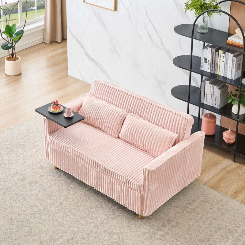 Pull Out Sofa With Movable Tabletop And USB Ports by HouseOfZazla