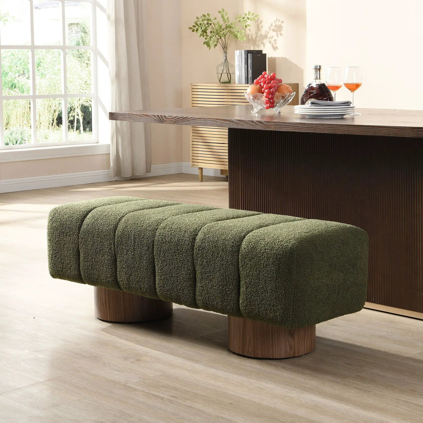 Upholstered Dining Bench For Dining Room by HouseOfZazla
