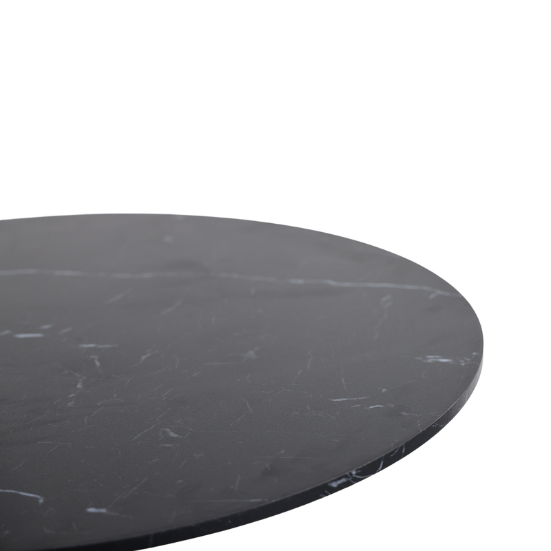 Mid-Century Black Marble Tulip Table by HouseOfZazla