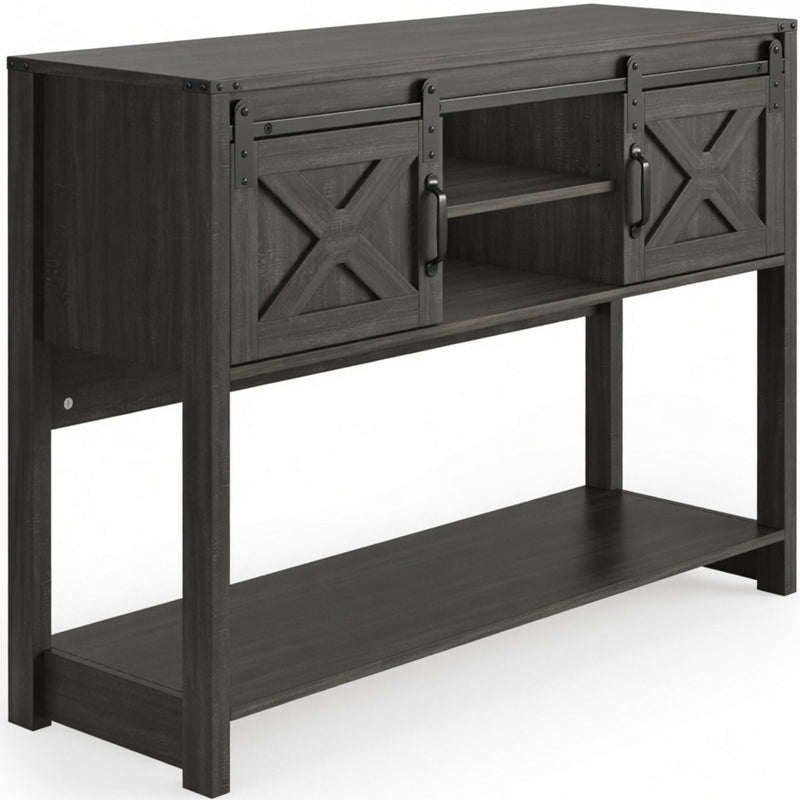 Farmhouse Entryway Table With Sliding Barn Door by HouseOfZazla