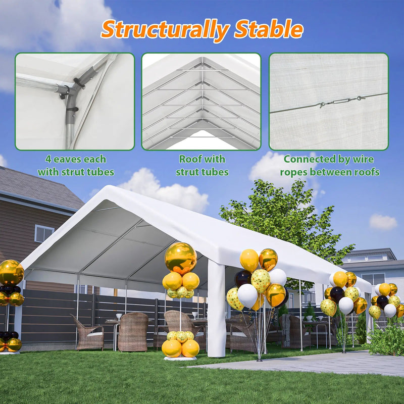 20x32 FT Party Tent with 3 Storage Bags & Removable Sidewalls by HouseOfZazla