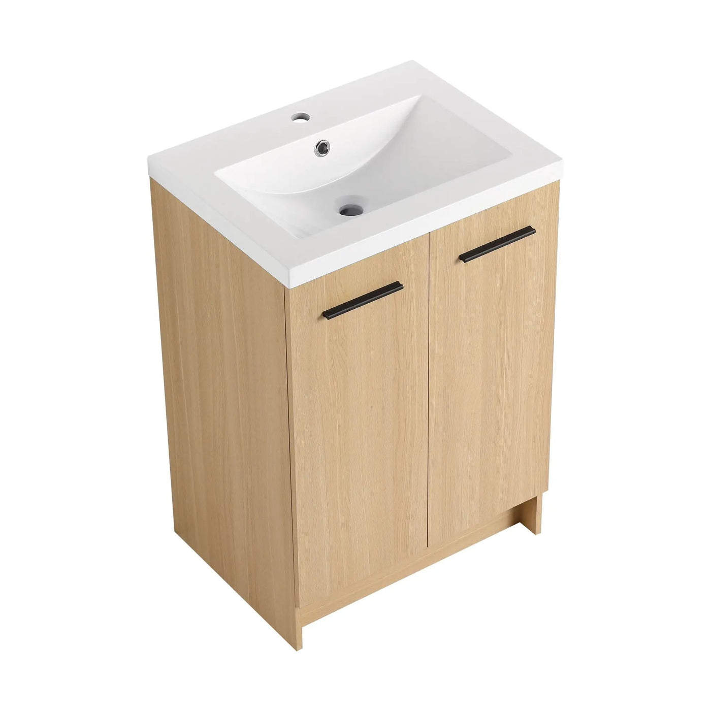 Floating Bathroom Vanity With Sink, Wall Mounted Double Door Storage by HouseOfZazla