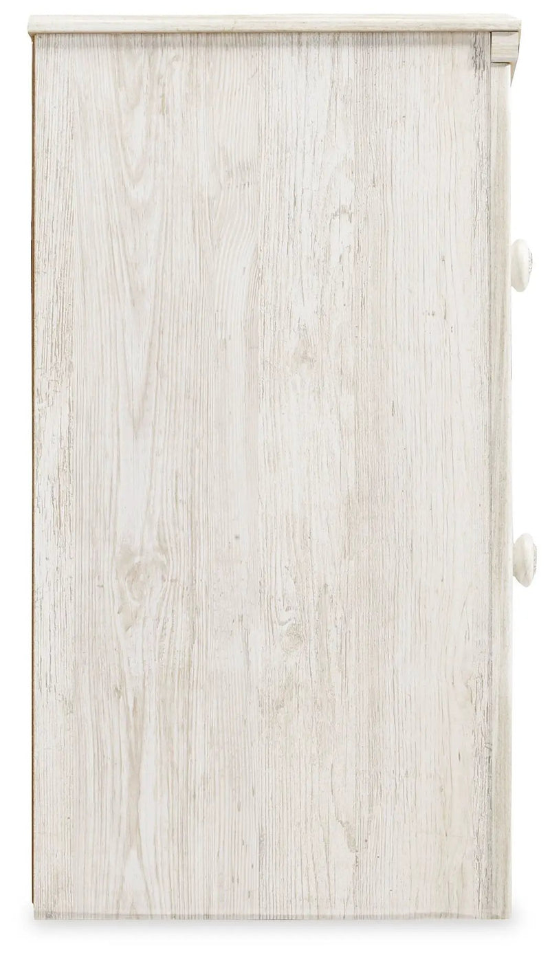 Paxberry - Two Drawer Night Stand - Whitewash by Unique Piece Furniture