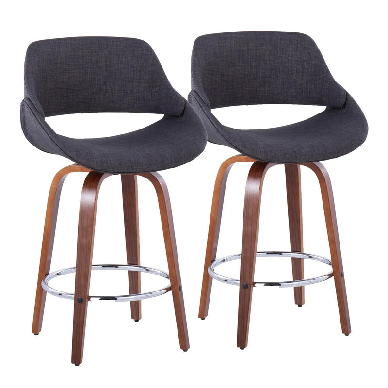 26" Mid-Century Modern Fixed-Height Counter Stool by HouseOfZazla