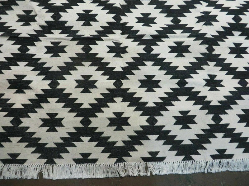 4' X 6' Hand Woven Wool Rug Contemporary Kilim Dhurrie Modern Oriental Area Rug by Jewel Rugs