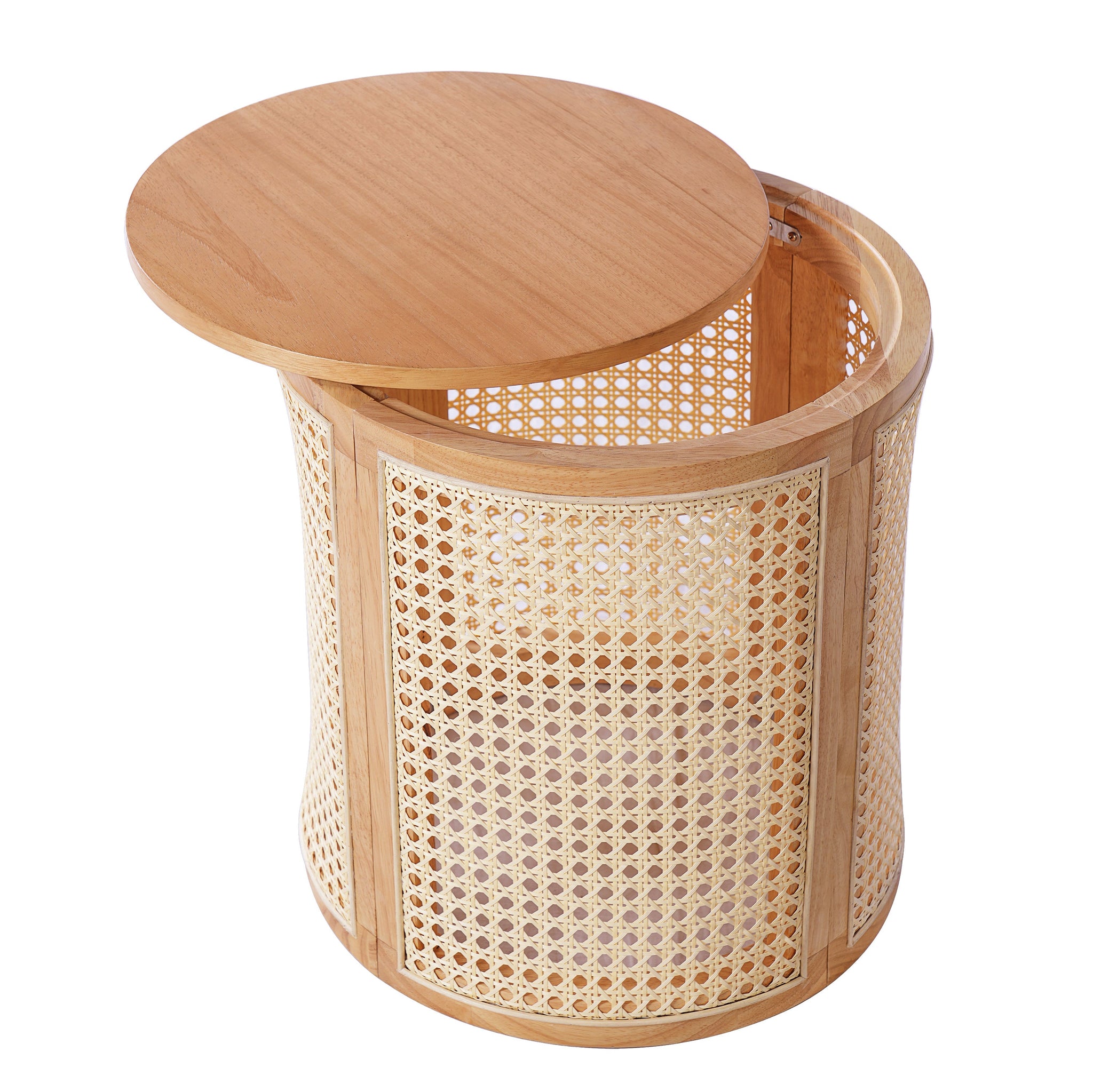 Rubber Solid Wood Side Table by BLAKHOM