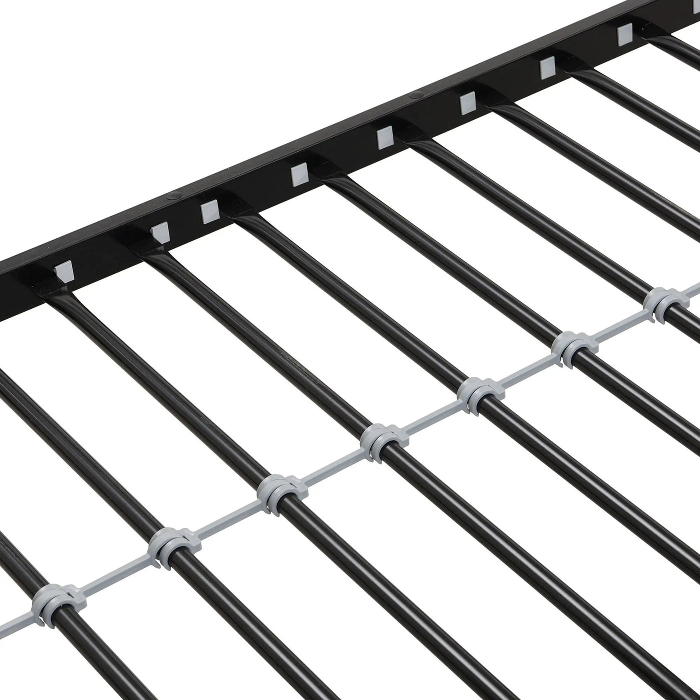 Modern Metal Bunk Bed With Side Ladders And Guardrail by HouseOfZazla