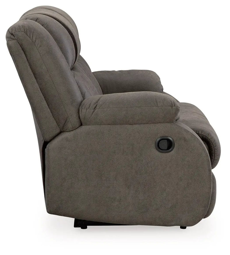 First Base - Reclining Loveseat - Gunmetal by Unique Piece Furniture