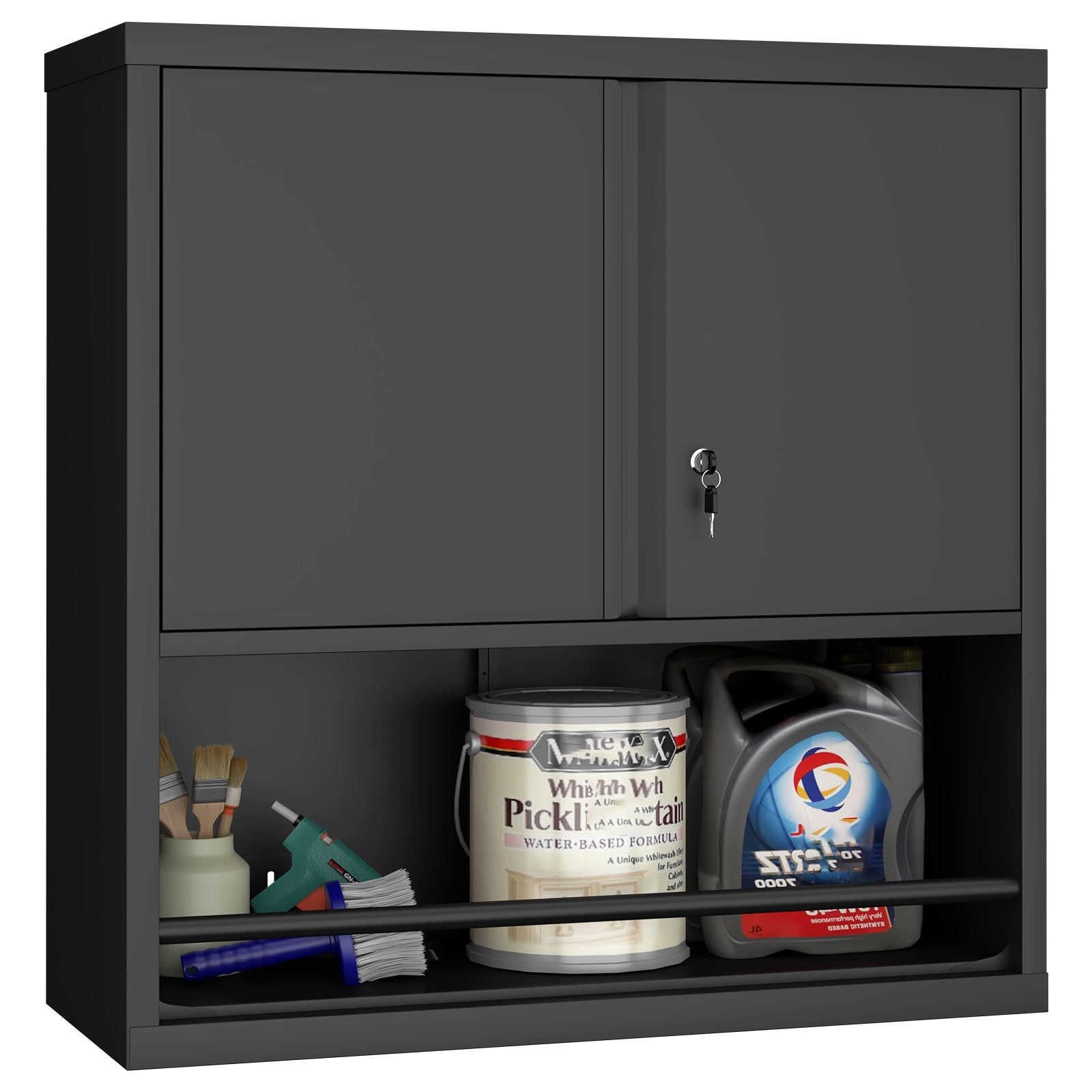 Metal Adjustable 2 Doors Storage Cabinet by HouseOfZazla
