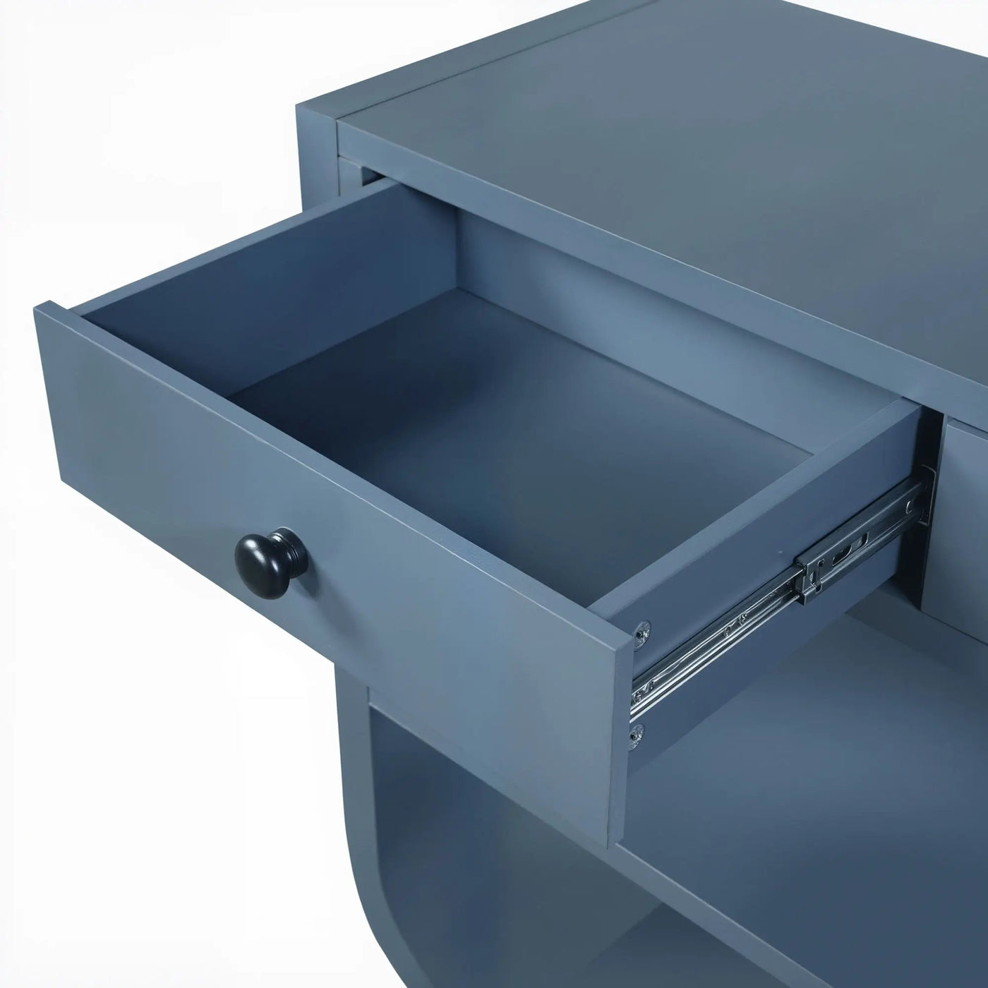 Console Table With 3 Soft Close Drawers & 2 Open Shelves by HouseOfZazla