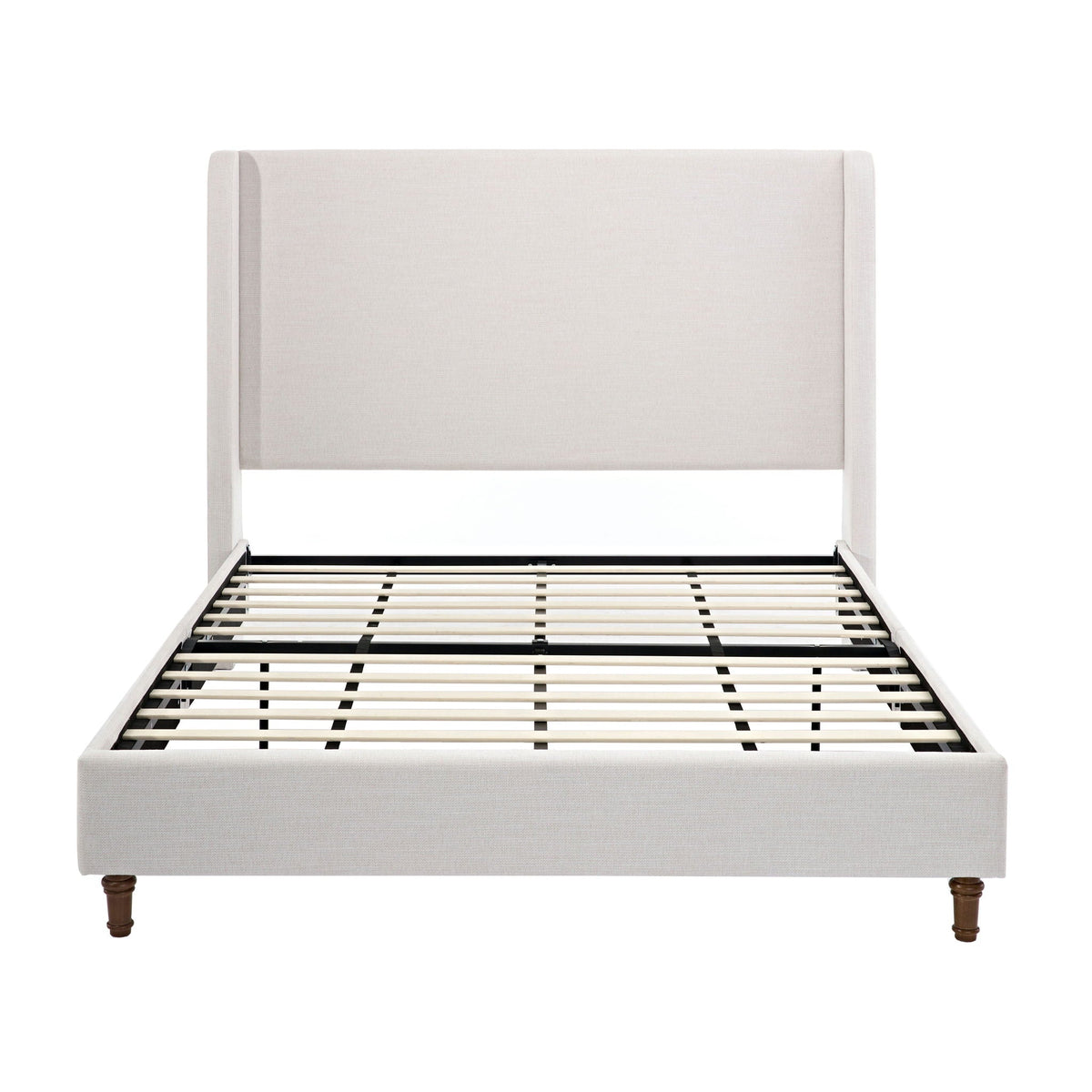 Harper - Tall Headboard Upholstered Bed / High Headboard / Elegant Simplicity / No Box Spring Needed, photo 5 of 40