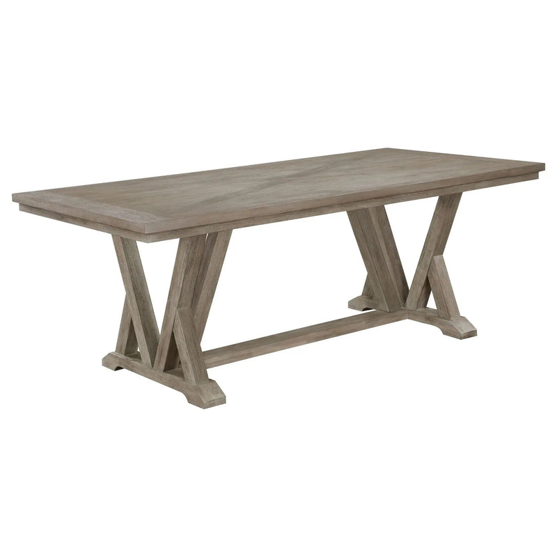 Cornelia Rectangular 82-inch Dining Table Coastal Grey by Unique Piece Furniture