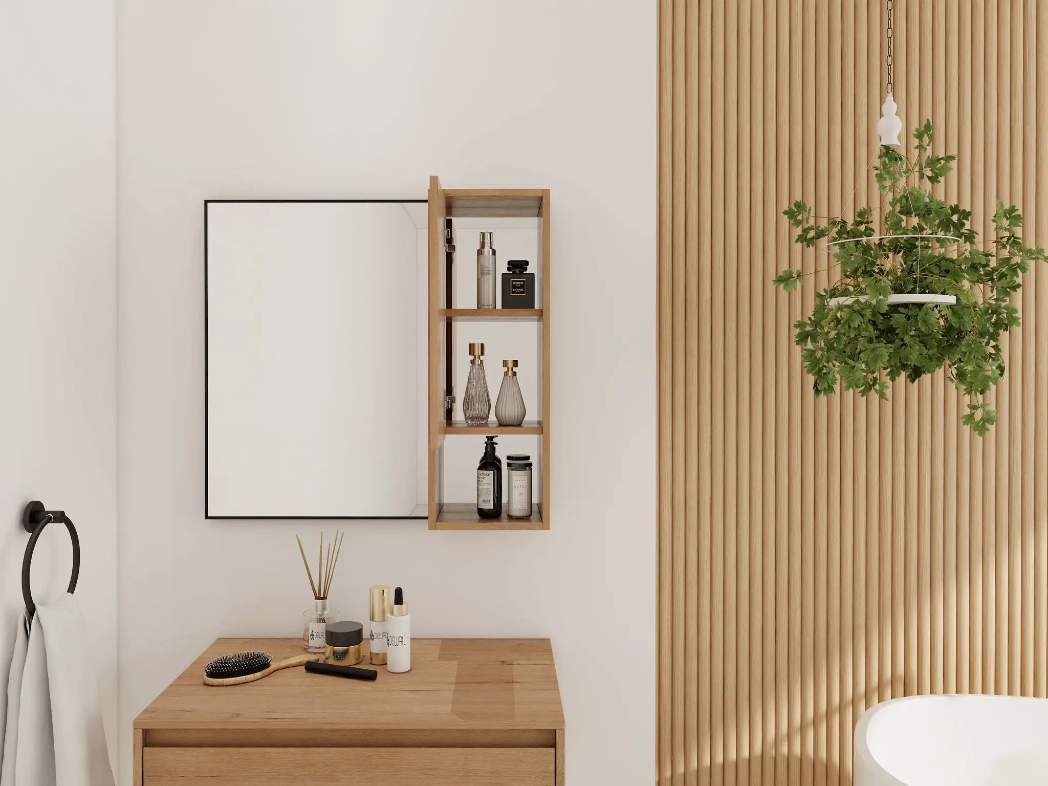 10'' Wall Mounted Bathroom Mirror Cabinet with Soft Close Door by HouseOfZazla