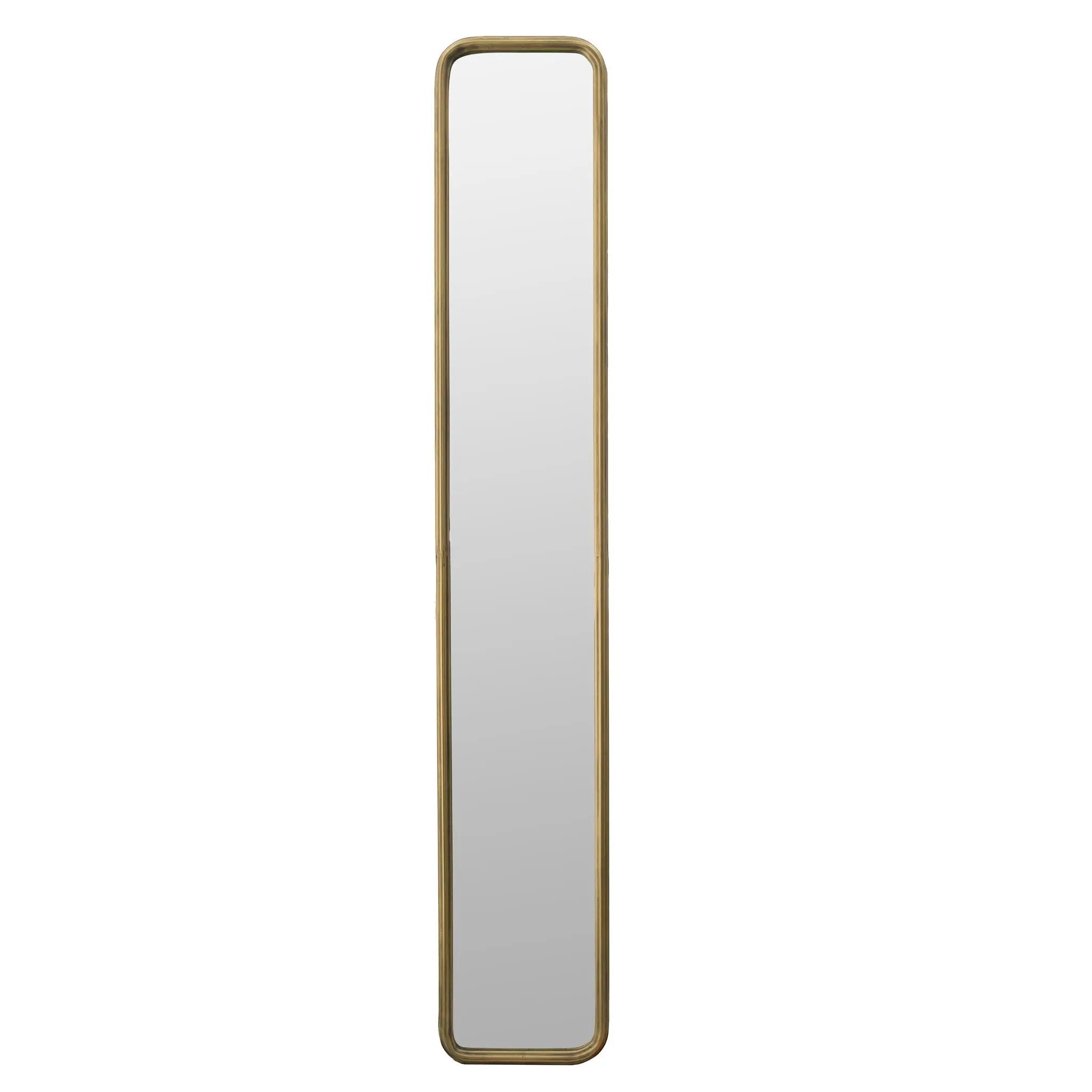 Full Length Mirror With AntiqueMetal Frame, Long Mirror For Hallway Living Room Bedroom Bathroom - Gold by Unique Piece Furniture