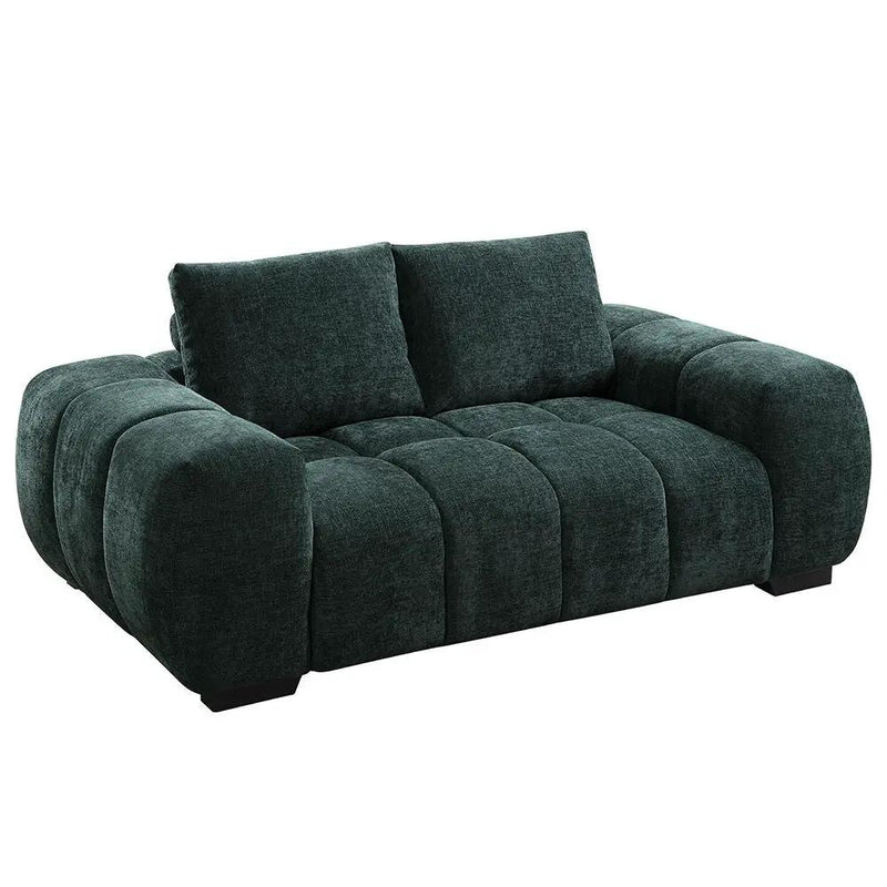 Ferrand - Loveseat - Green Linen by Unique Piece Furniture