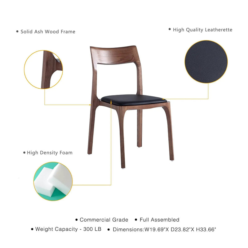 Moderno - Dining Chair (Set of 2) - Black by HouseOfZazla