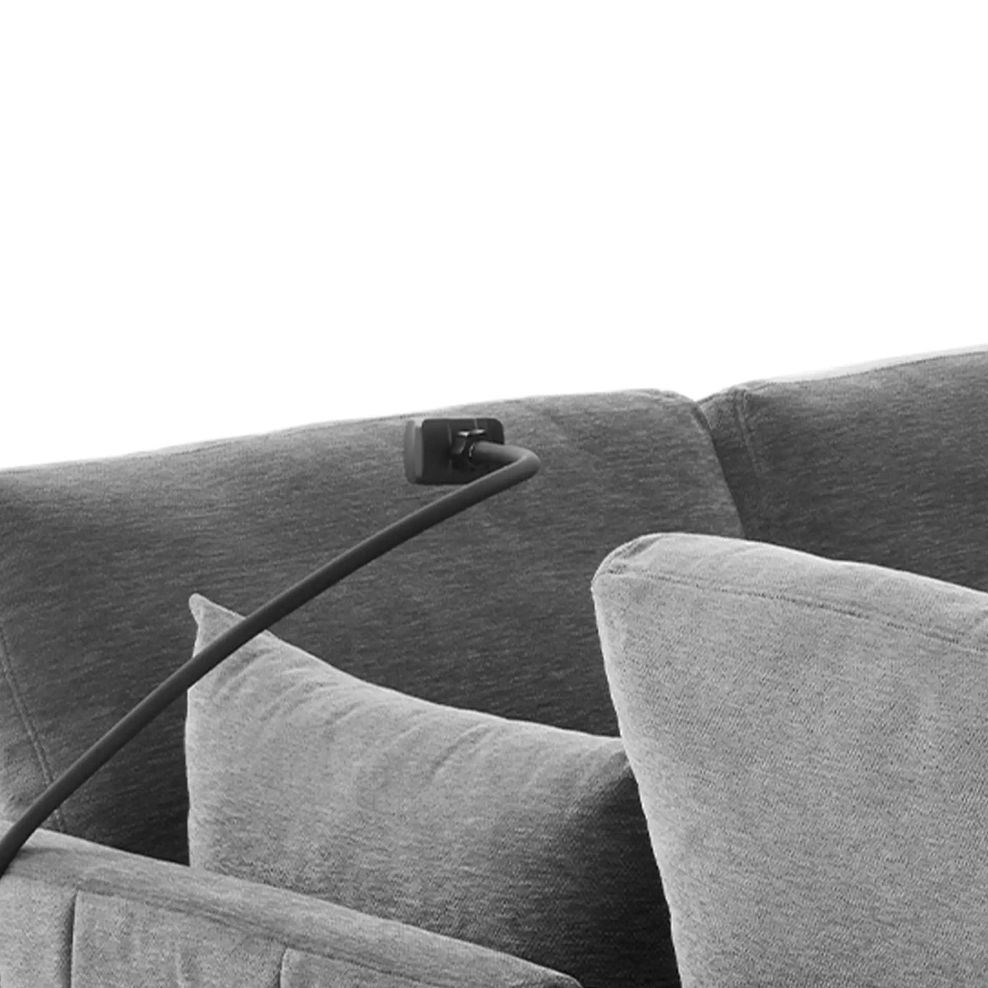 Modern Modular U-Shaped Sofa Bed With Movable Ottoman, USB Ports, Phone Holder by HouseOfZazla