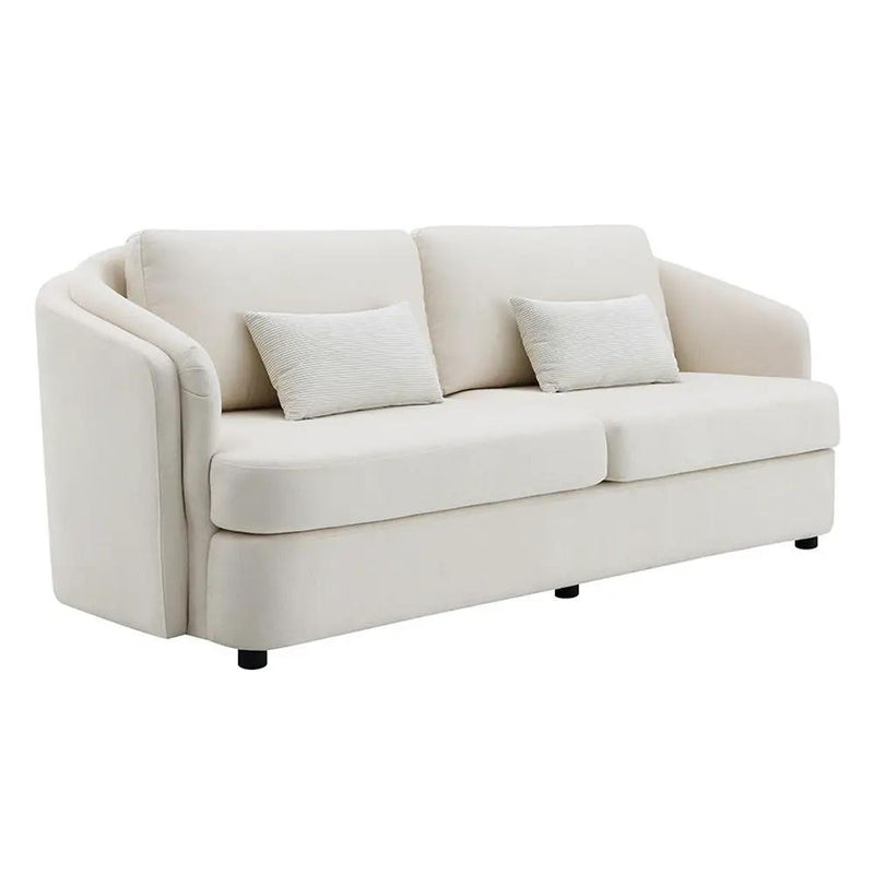 Mariko - Sofa With 2 Pillows - Beige Linen by Unique Piece Furniture