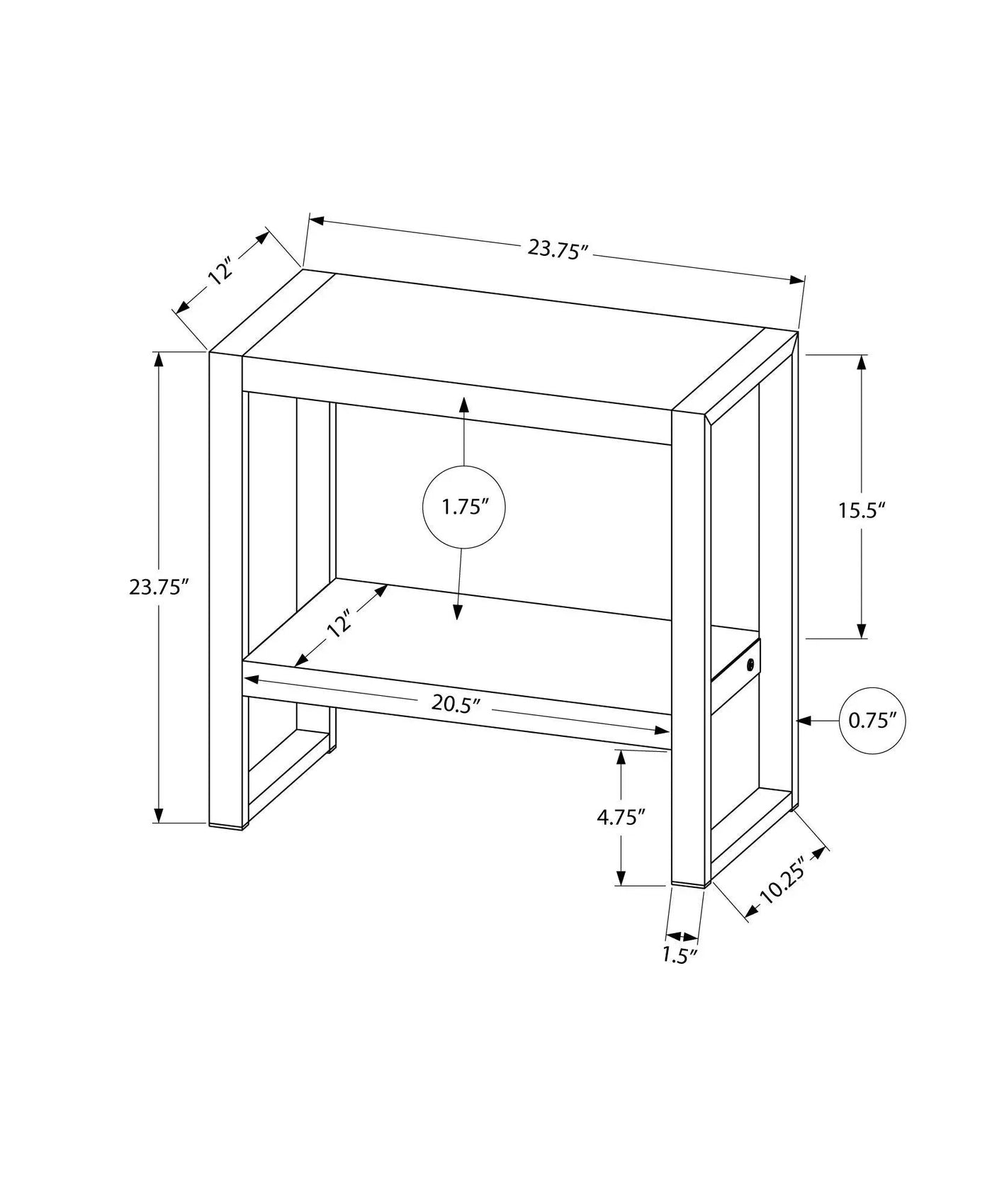 Accent Table, Side Industrial Flexible Placement by HouseOfZazla