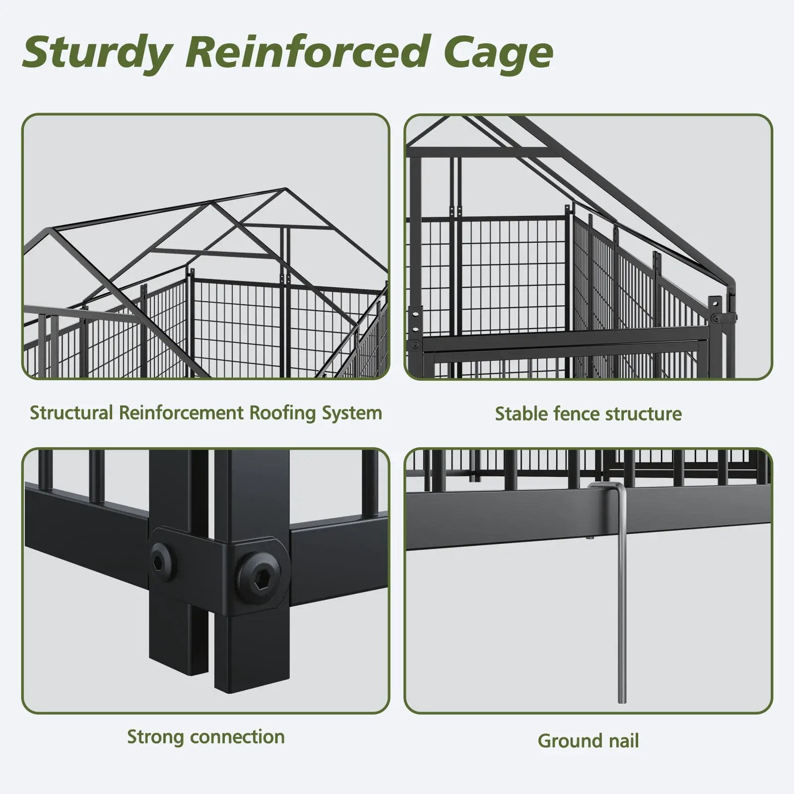 Large Dog Kennel Outdoor Pet Pens by HouseOfZazla