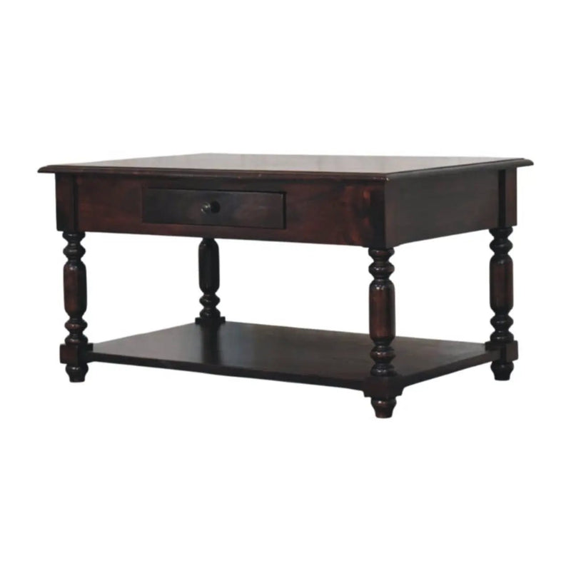 Turned Legs Drawer Table by Unique Piece Furniture