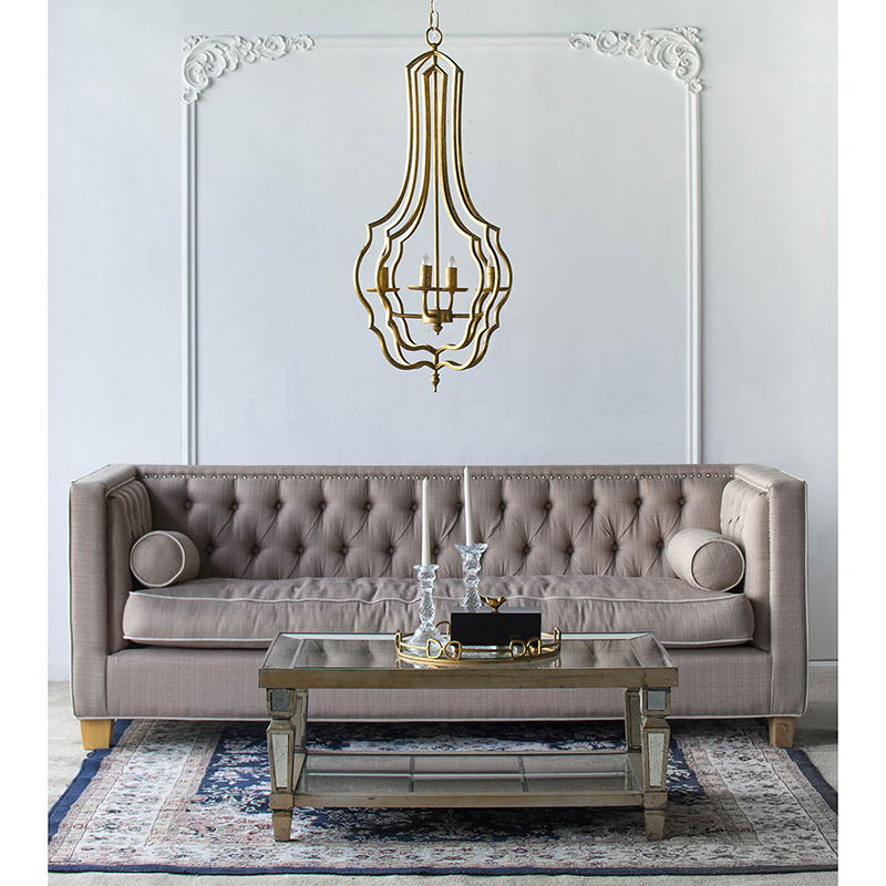 4 Light Chandelier - Adjustable Hanging Light Fixture, photo 9 of 11
