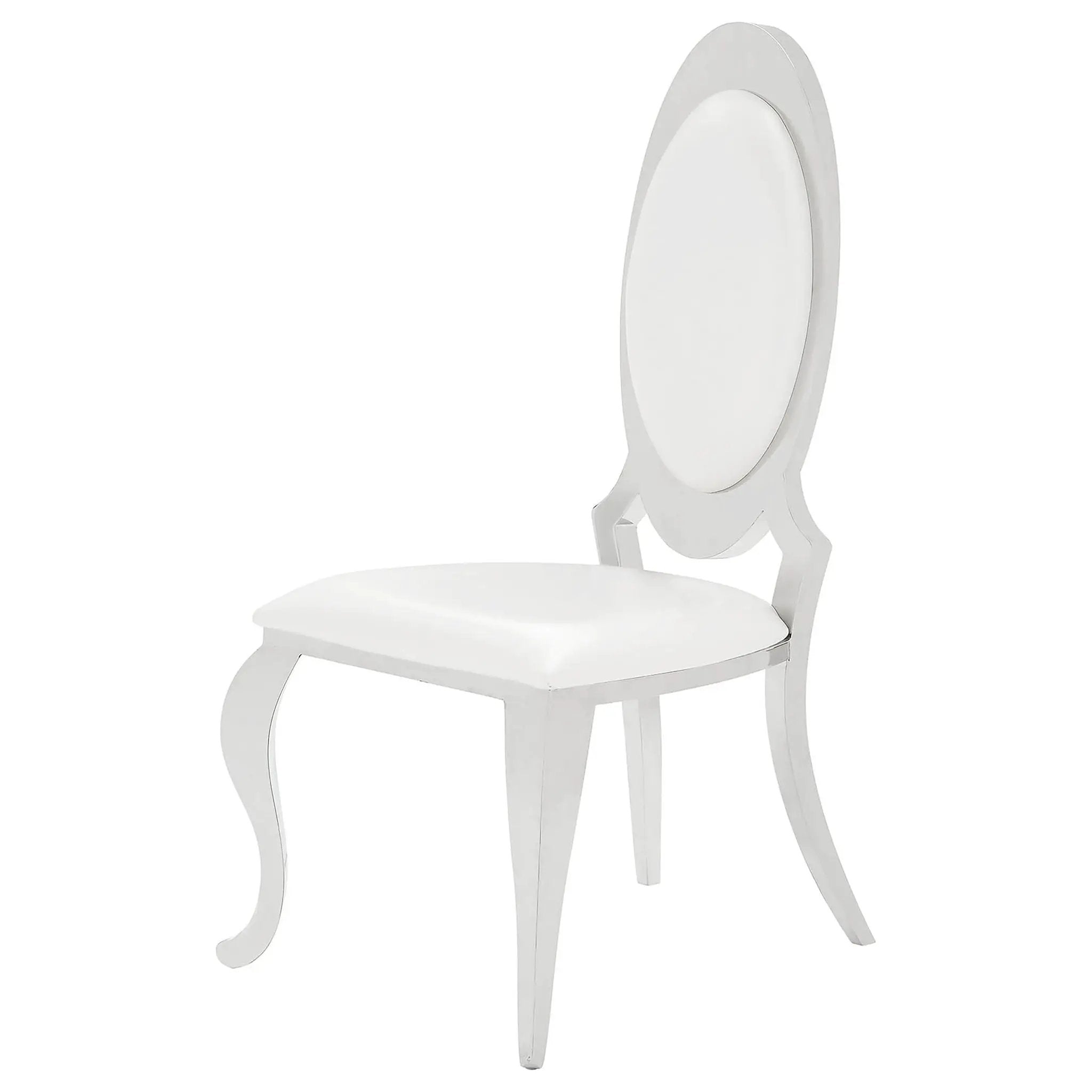 Anchorage Upholstered Dining Chair Cream White (Set of 2) by Unique Piece Furniture