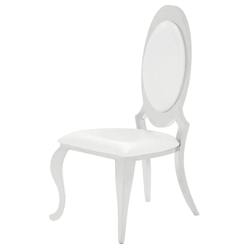 Anchorage Upholstered Dining Chair Cream White (Set of 2) by Unique Piece Furniture