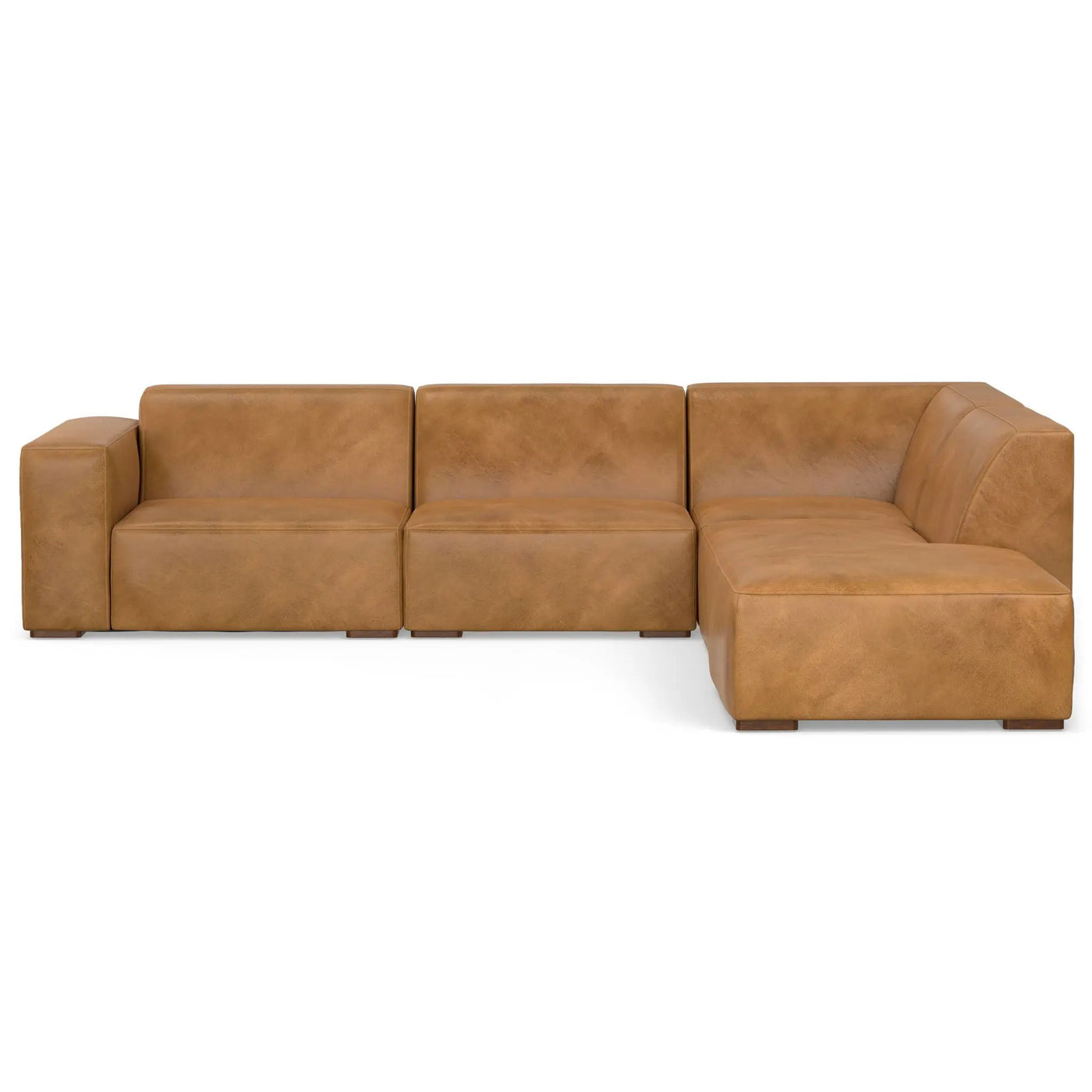 Rex - Handcrafted Sectional Sofa And Ottoman by HouseOfZazla