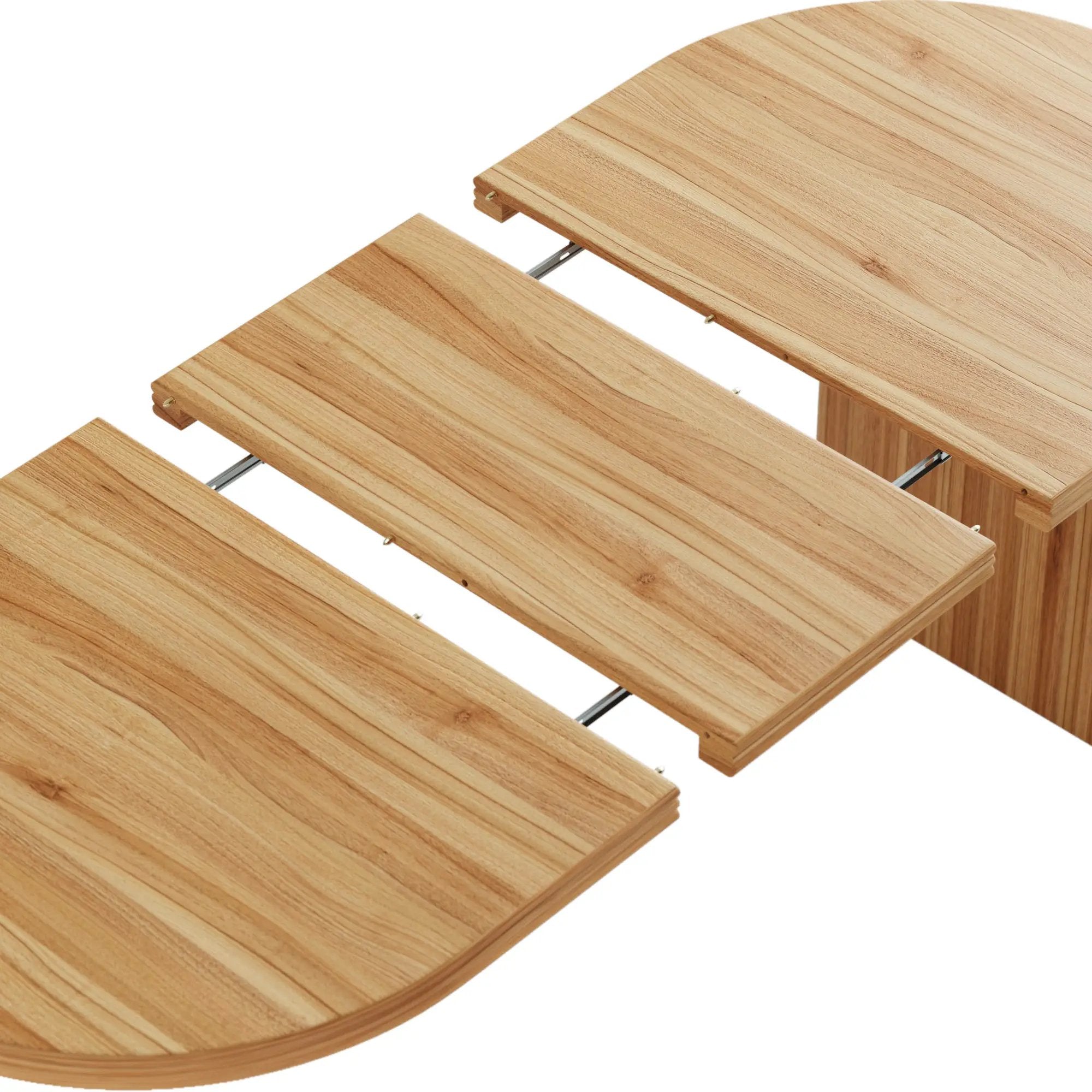 Modern Extendable Dining Table with Removable Extension Leaves by HouseOfZazla