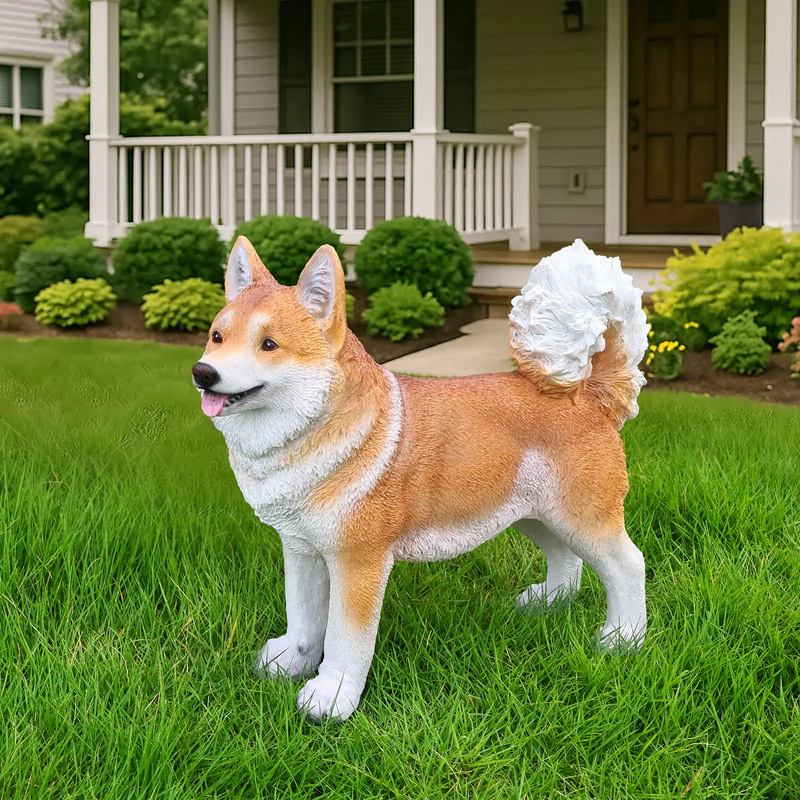 Lifelike Shiba Inu Dog Statue by HouseOfZazla