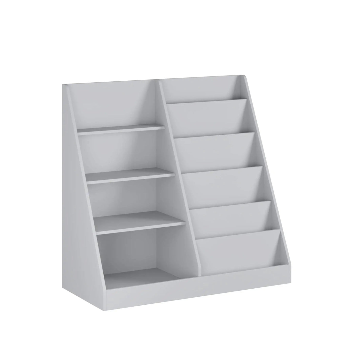 Bookshelf And Toy Storage Organizer, 4 Tier Bookcase With Display Stand For Playroom by HouseOfZazla