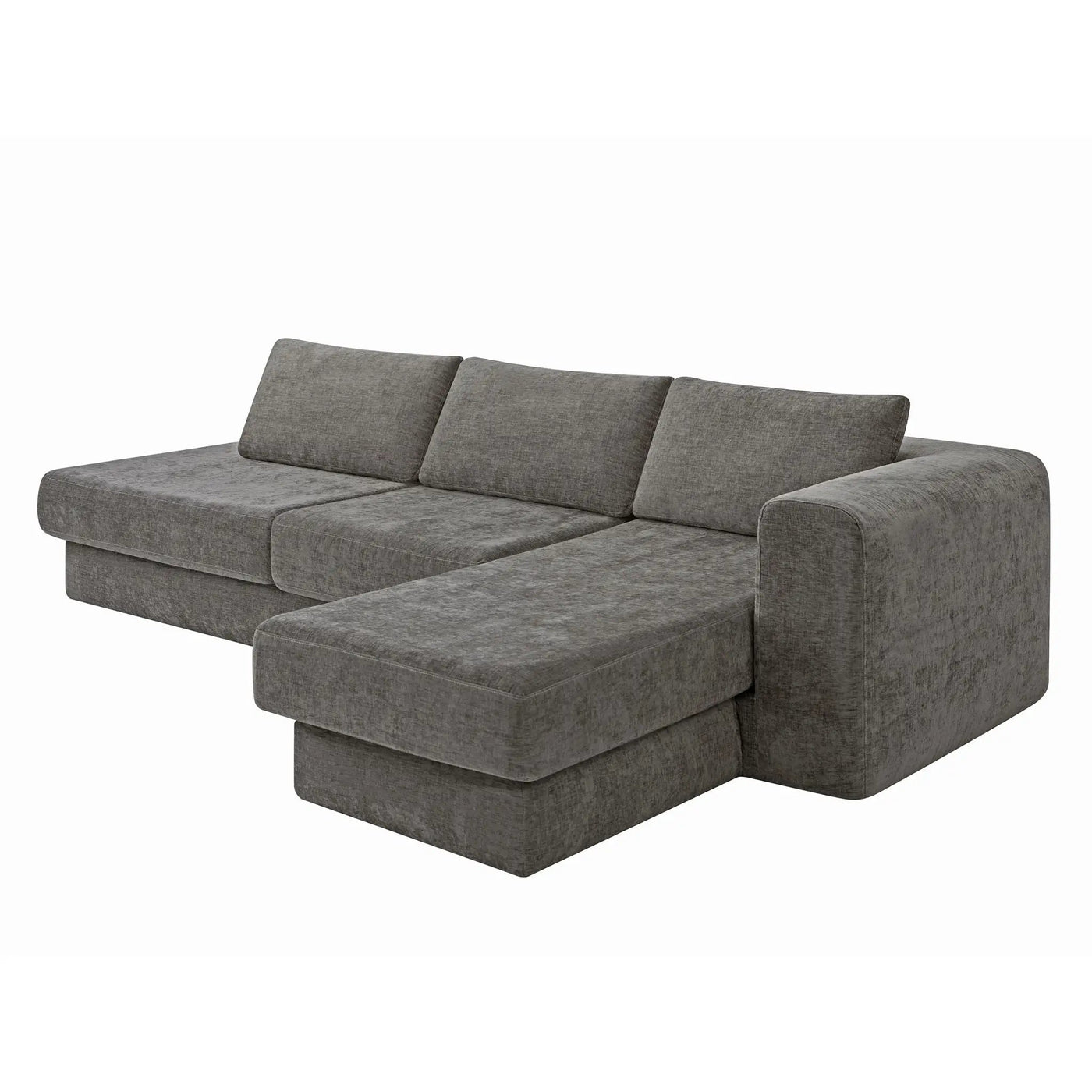 L-Shaped Modular Sofa With Double Layer Cushion by HouseOfZazla