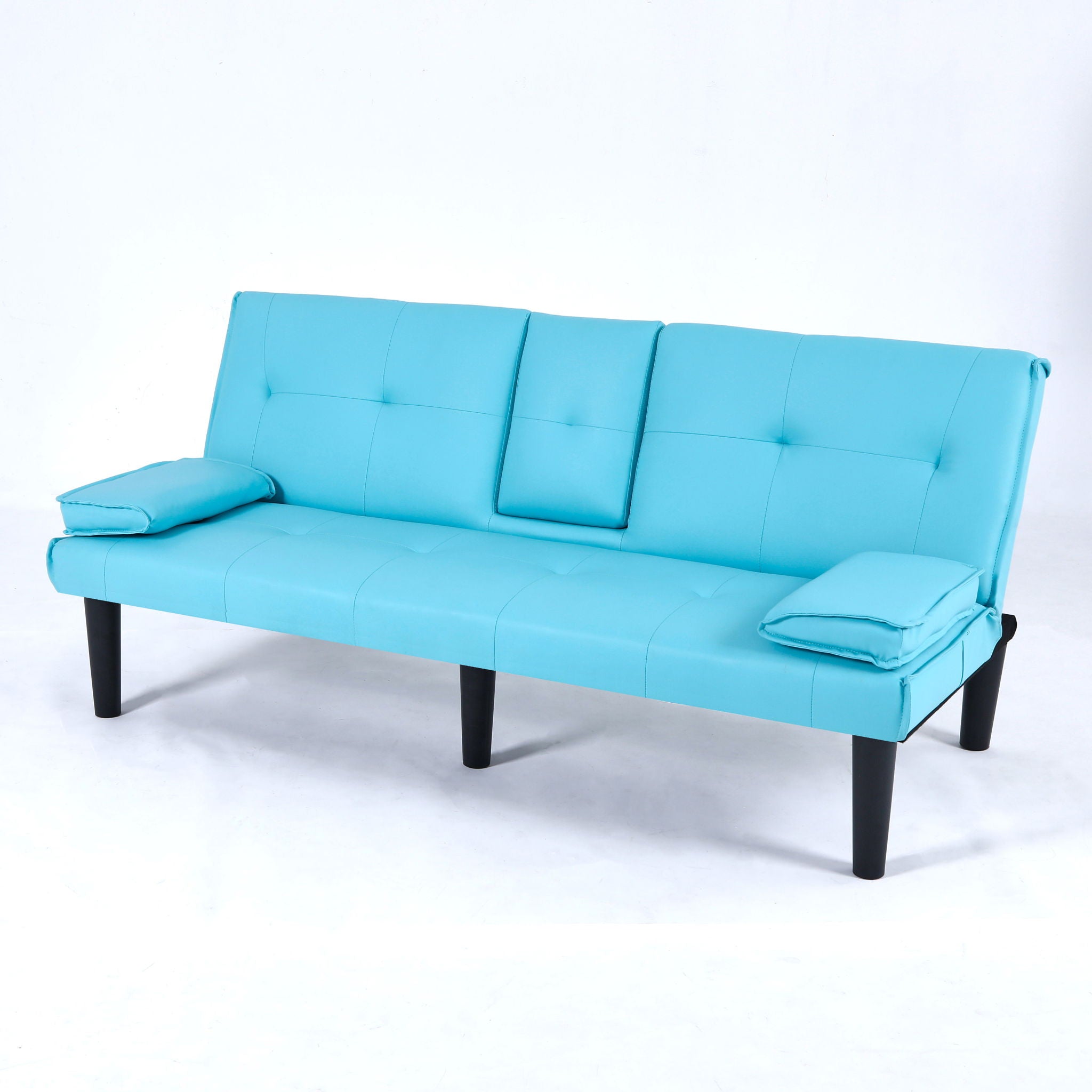 Sofa Bed With Foldable Design And Cup Holder by HouseOfZazla