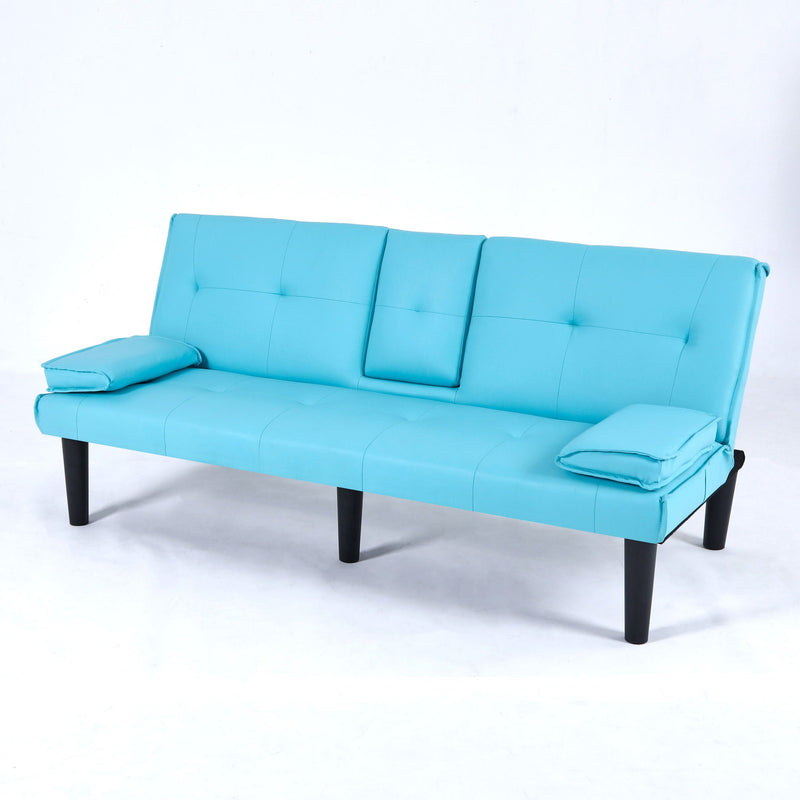 Sofa Bed With Foldable Design And Cup Holder by HouseOfZazla