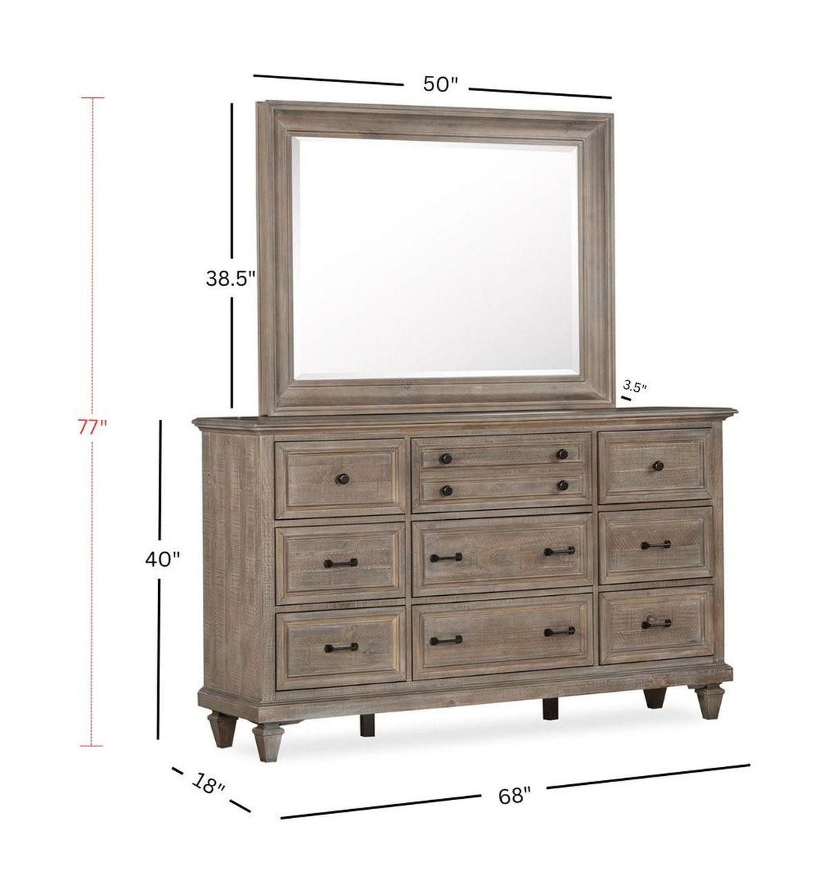 Lancaster - Drawer Dresser, photo 7 of 14