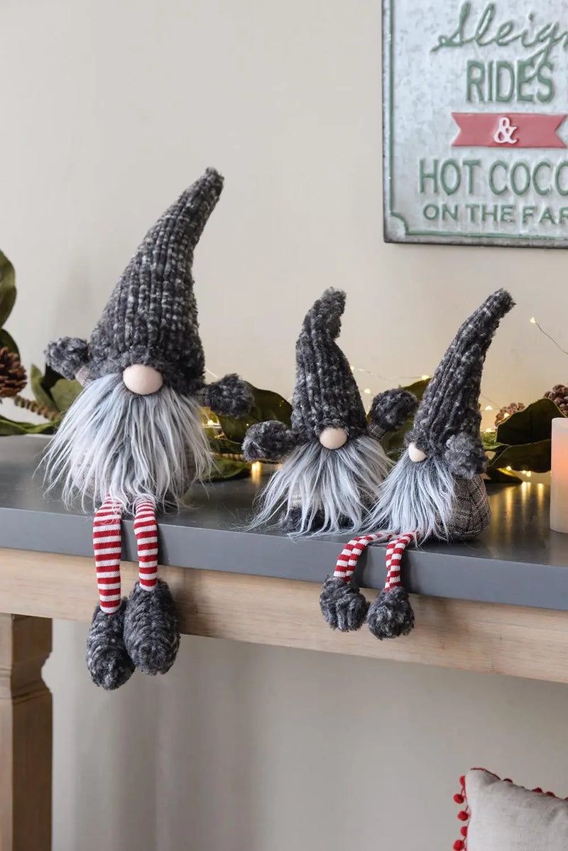 Christmas Gnomes Decorations, Christmas Table Home Ornaments For Holiday Party Gifts (Set of 4) - Gray by Unique Piece Furniture
