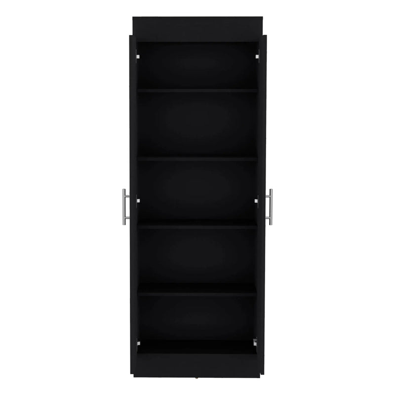 Clinton - Pantry Cabinet Kitchen Storage - Black by Unique Piece Furniture
