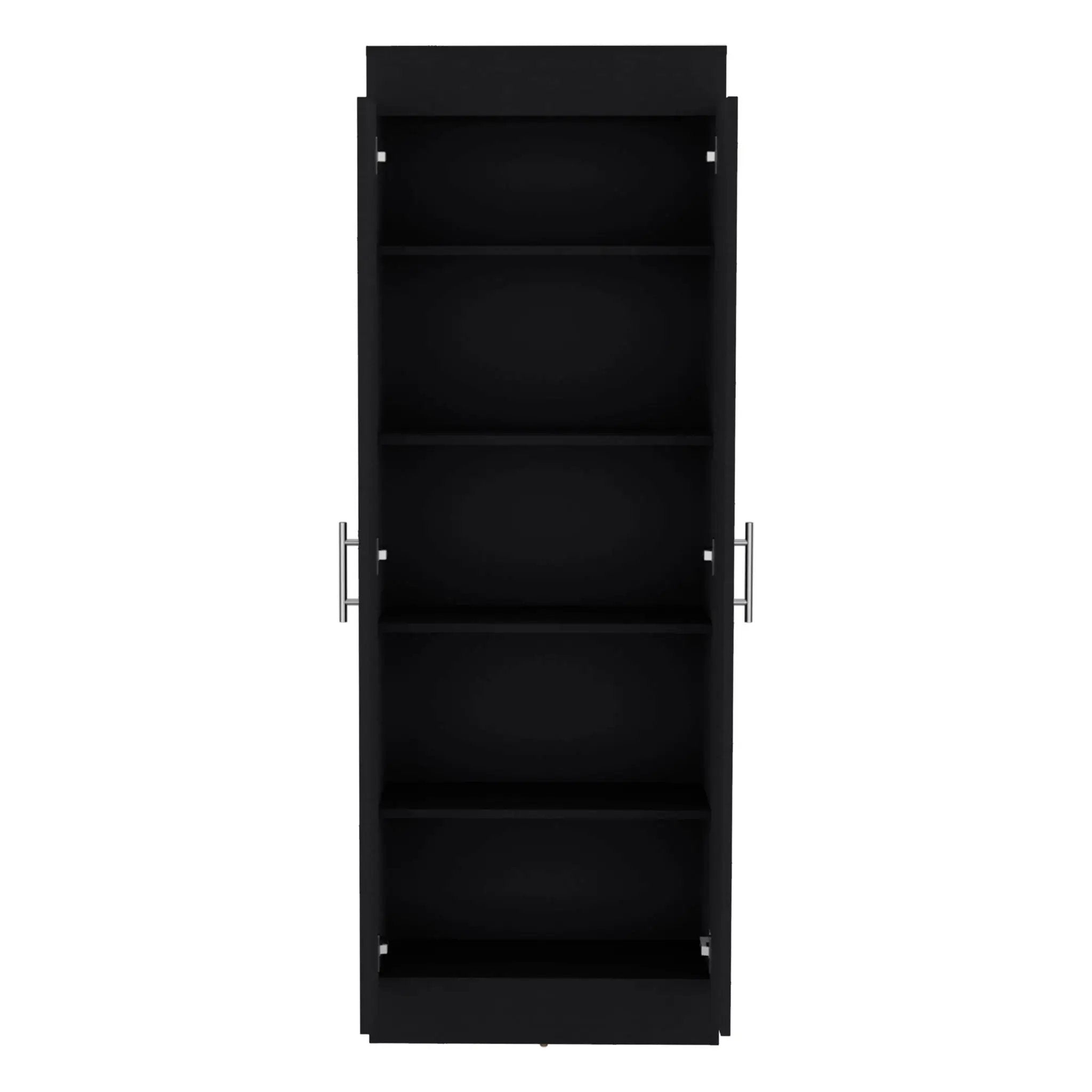 Clinton - Pantry Cabinet Kitchen Storage - Black